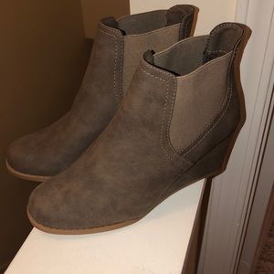 Rampage wedge booties
